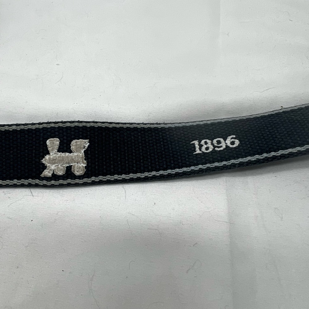 Peter Miller vintage logo belt train embroidery 39” long